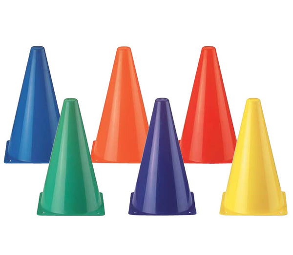 Rainbow Cones, 6 Colors, 12 Cones