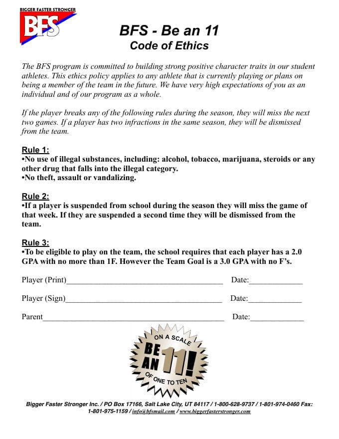 First page of Code of Ethics (PDF preview)