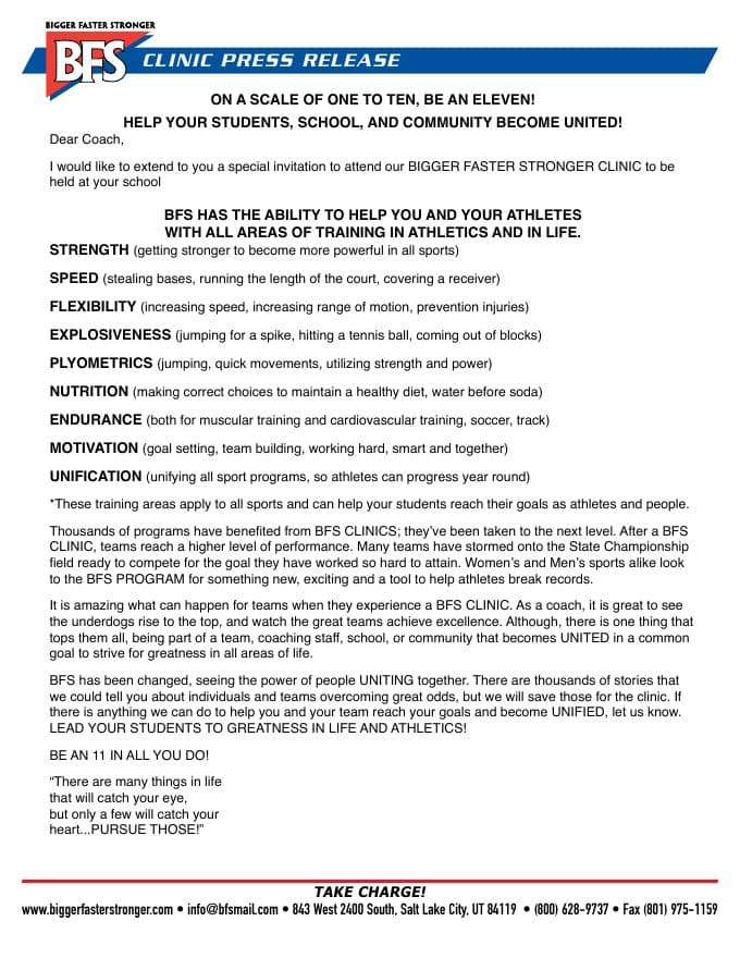 First page of Clinic Press Release (PDF preview)