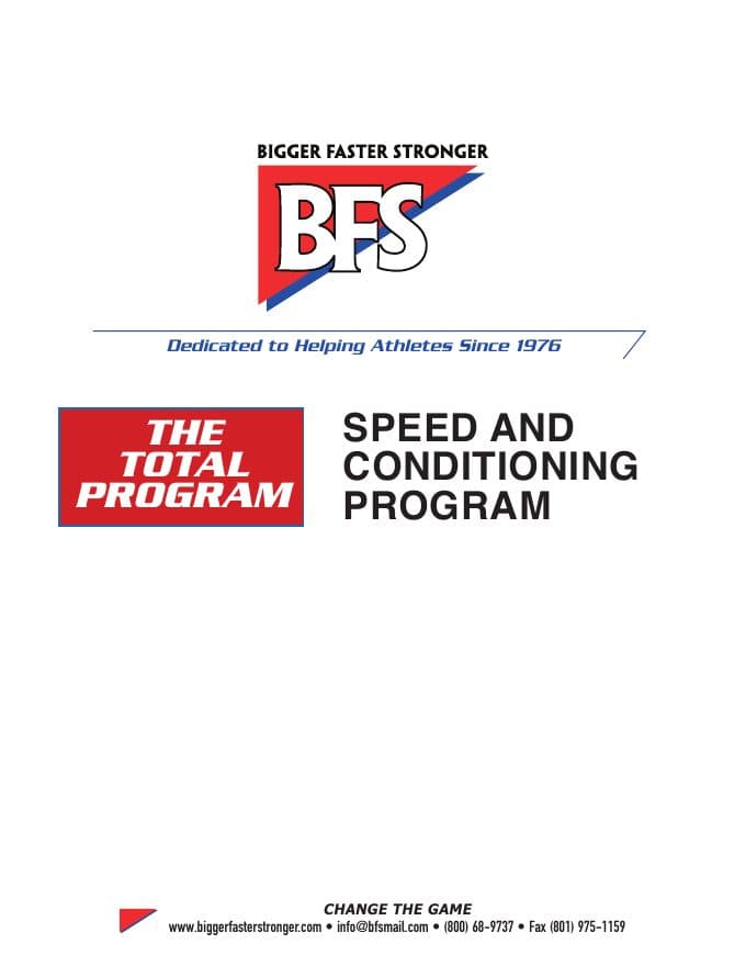 First page of Conditioning Program & Endurance Test