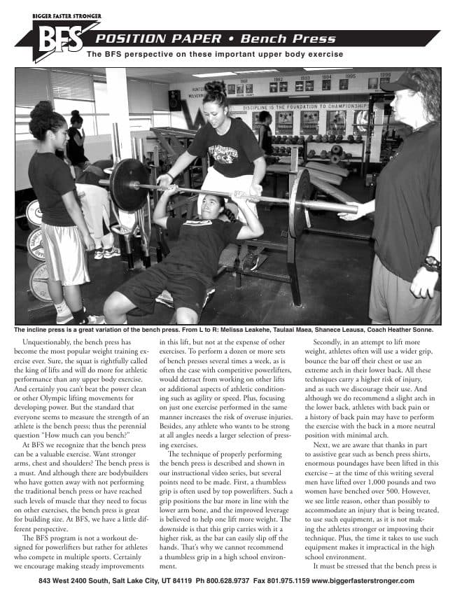 First page of The Bench and Variations (PDF preview)
