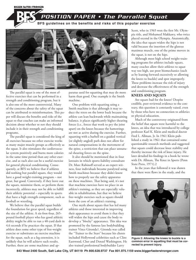 First page of The Parallel Squat (PDF preview)