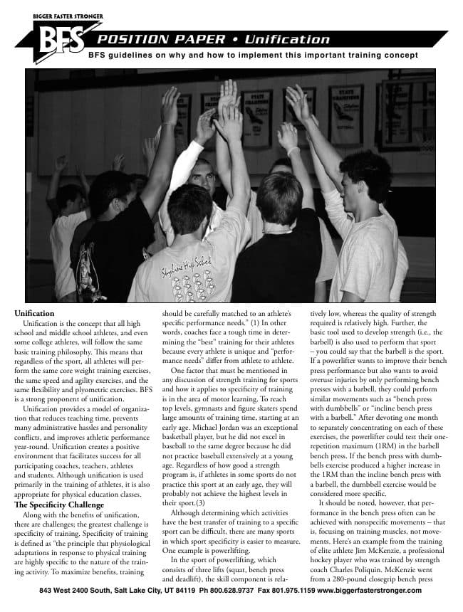 First page of Unification (PDF preview)
