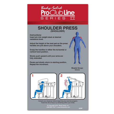 Body-Solid - PCL2 SHOULDER PRESS, 210 lb. or 310 lb. STACK